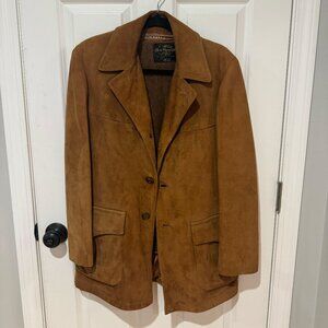 Vintage Bert Paley Tan Suede‎ Men's Jacket - Size 38